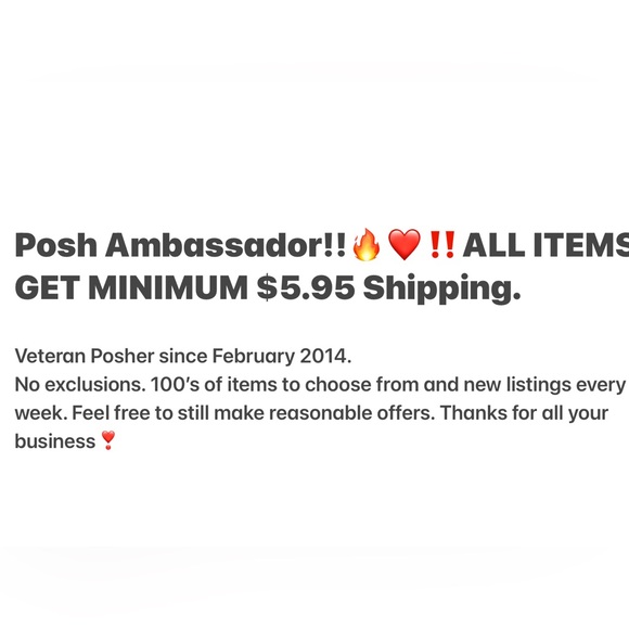 Welcome NOW‼️ALL purchases from his closet receive a minimum $5.95 shipping‼️‼️